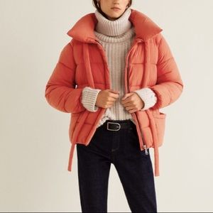 MANGO Water-repellent Puffer Coat